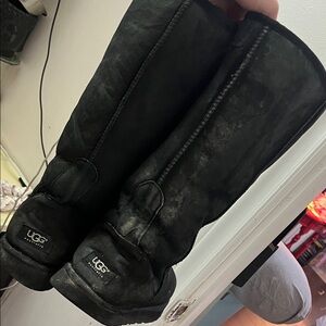 UGG Australia Black Suede Tall Boots ASIS